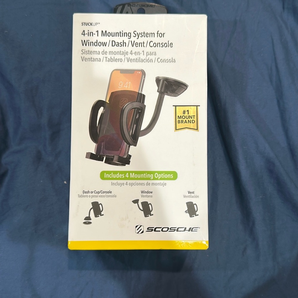 NEW Scosche WDQ2M MagicMount Qi Wireless Charging Magnetic Window/Dash Mount
